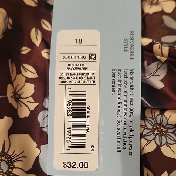 Sexy Floral Patterned Dress Future Collective Reese Blutstein 18 Open Back - Picture 5 of 7